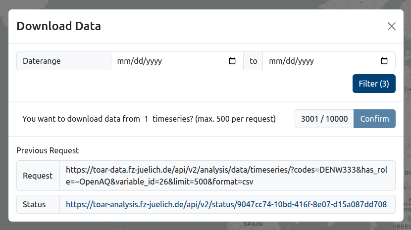 Download window example for registered users